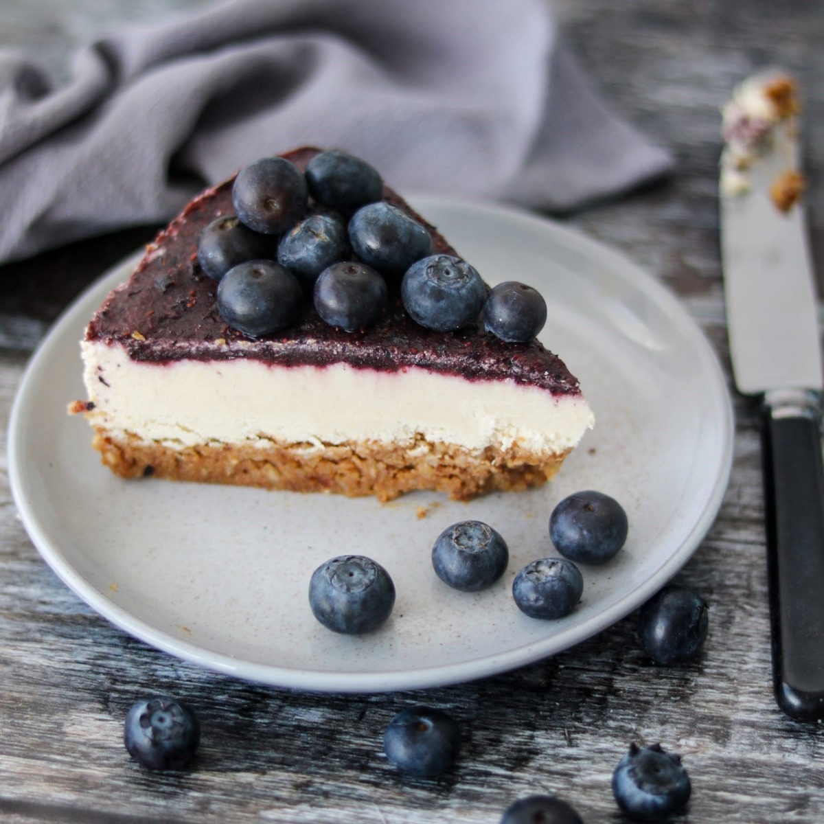 Vegan Blueberry Cheesecake