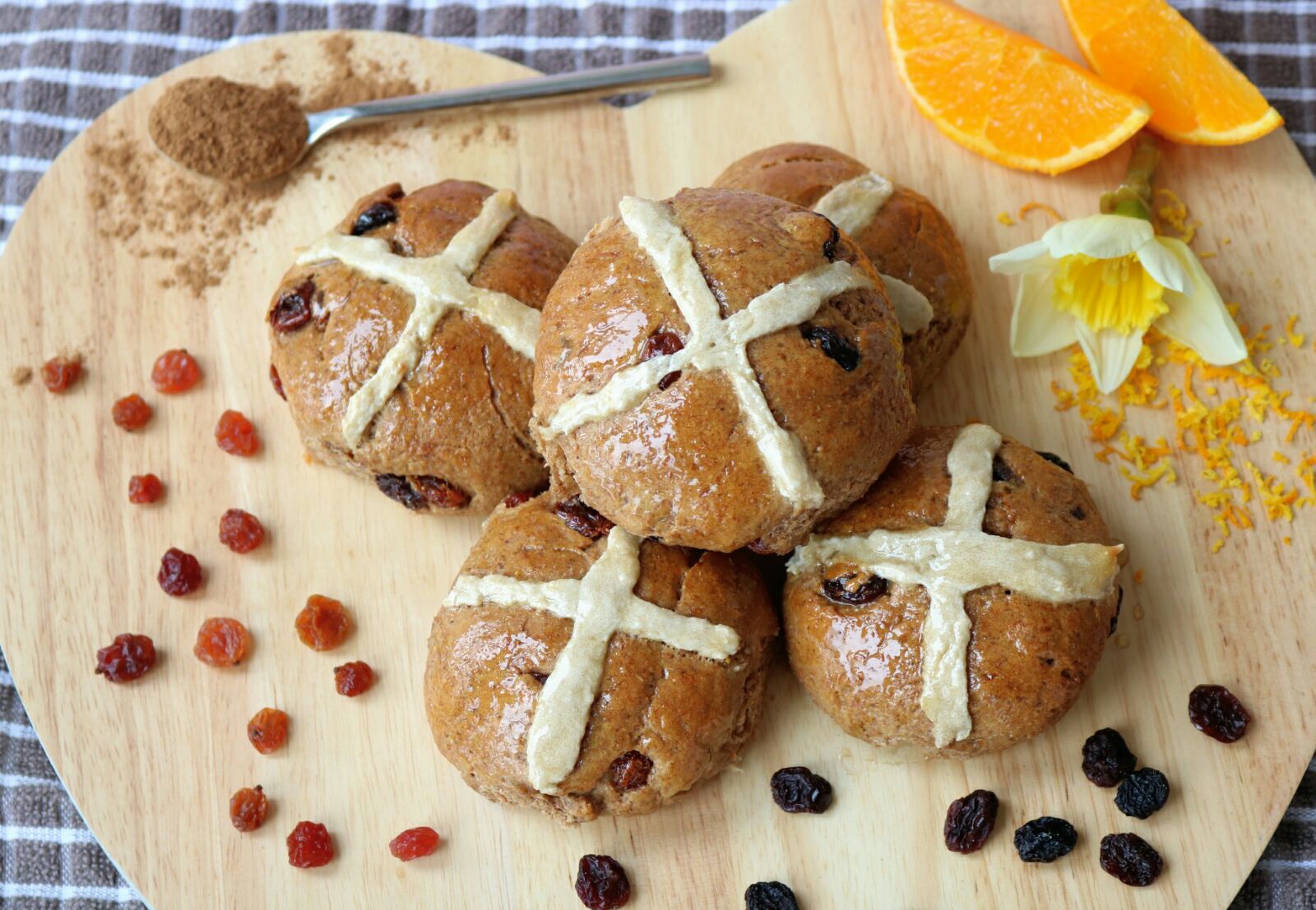 Vegan Hot Cross Buns