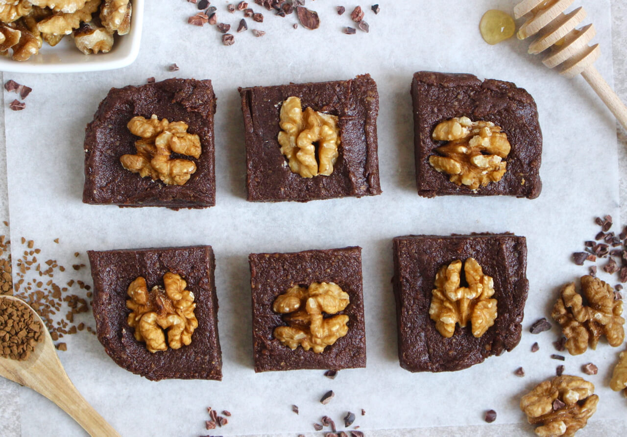 Coffee & Walnut Brownies