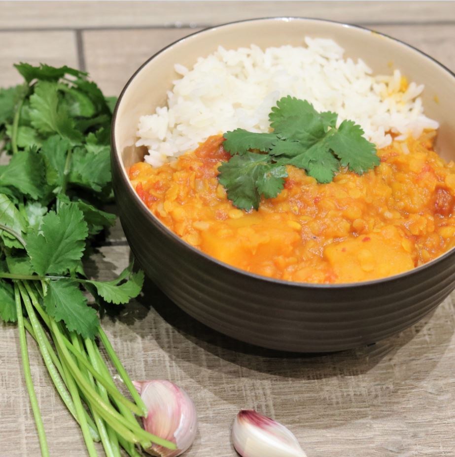 Spicy Pumpkin Lentil Dahl